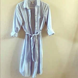 Beautiful shirt-dress  H&M size 10 like new